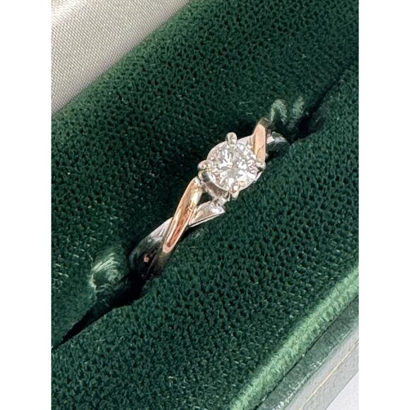 LADIES 14K GOLD ENGAGEMENT RING 14KT Solitaire. Size 9 1/2 - Picture 5 of 16